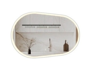 Jade áƒ¡áƒáƒ áƒ™áƒ” CESAR áƒáƒ•áƒáƒšáƒ£áƒ áƒ˜ LED áƒ¡áƒ”áƒœáƒ¡áƒáƒ áƒ˜áƒ— 120*80áƒ¡áƒ› JA23001-120N-Mirror